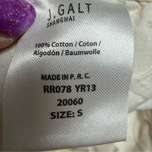 J Galt size small Cream Cargo Pants 100% cotton - Picture 7 of 7